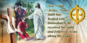 Jesus Blind Bartimaeus Bible Mark 10:46-52 马可福音10:46-52 巴底买 耶稣 Heavenly Portal Tao Cultivation